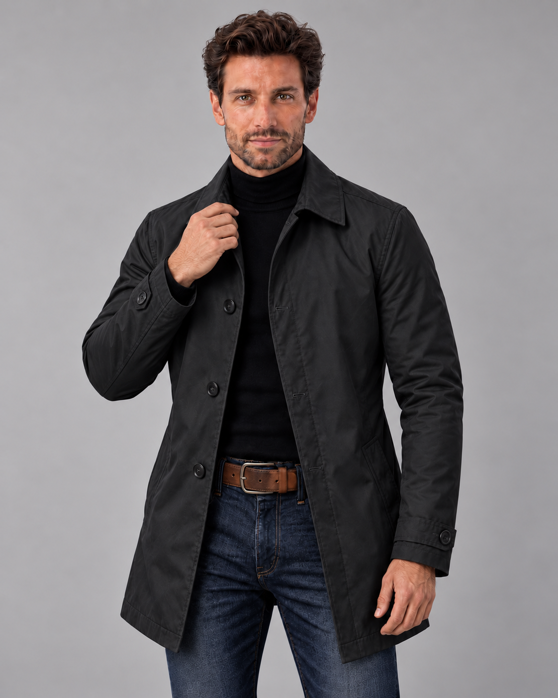 Men's Tailored Longline Overcoat