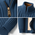 Classic Elegant Zip Cardigan For Men