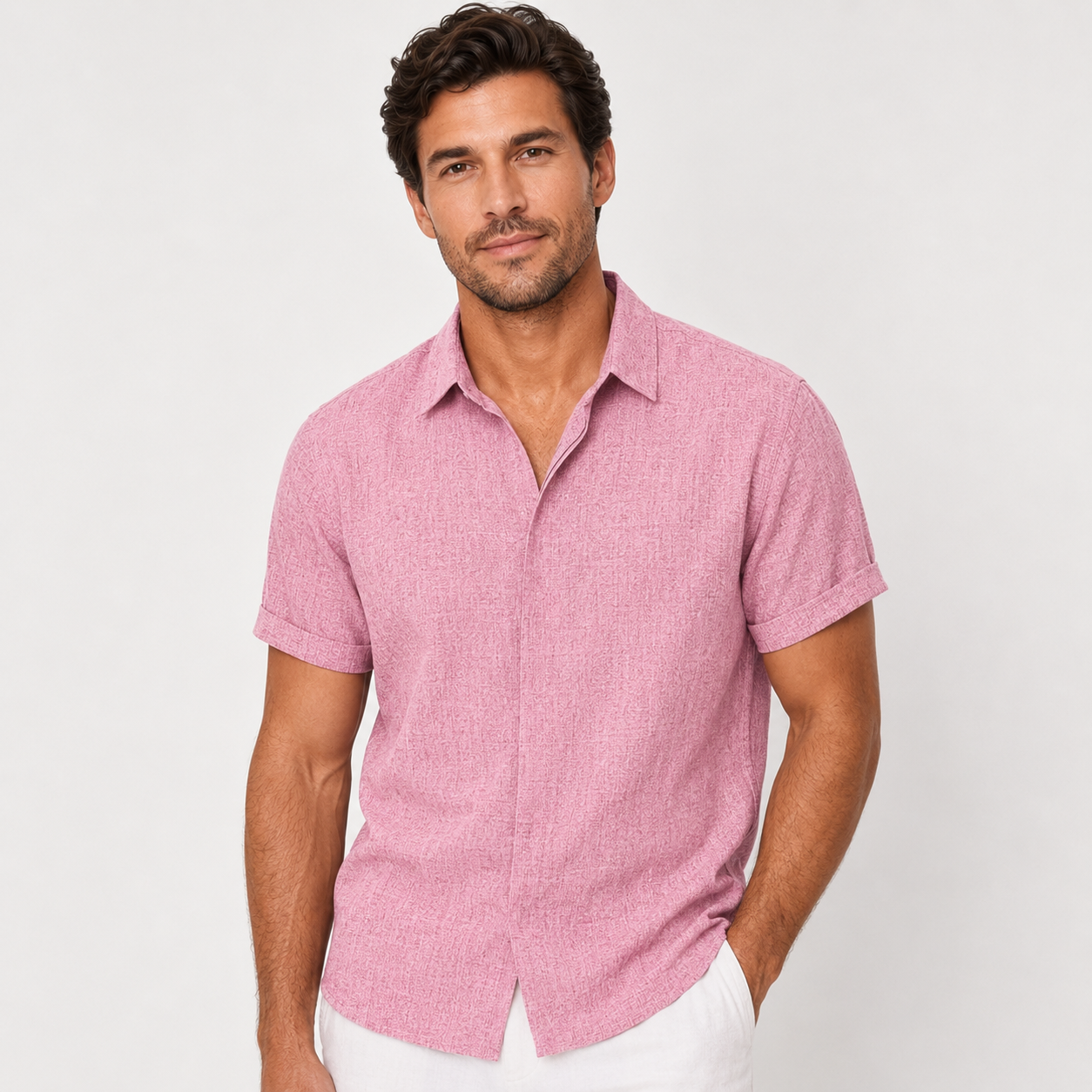 Men's Lightweight Short-Sleeve Relaxed-Fit Shirt
