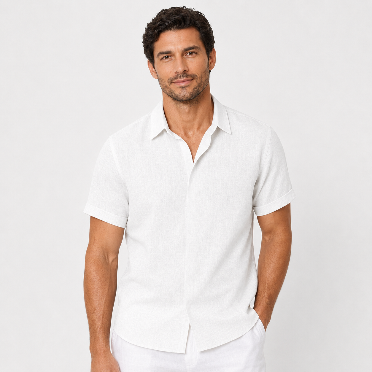 Men's Lightweight Short-Sleeve Relaxed-Fit Shirt