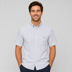 Men's Oxford Cotton Short-Sleeve Summer Shirt