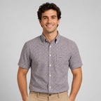 Men's Oxford Cotton Short-Sleeve Summer Shirt