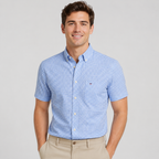 Men's Oxford Cotton Short-Sleeve Summer Shirt