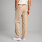 Men's Tailored Pleated Straight Leg Trousers