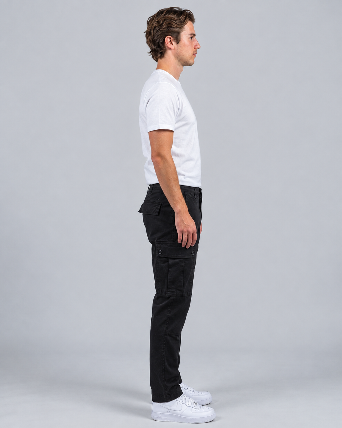 Men's Cargo Trousers with Multiple Pockets