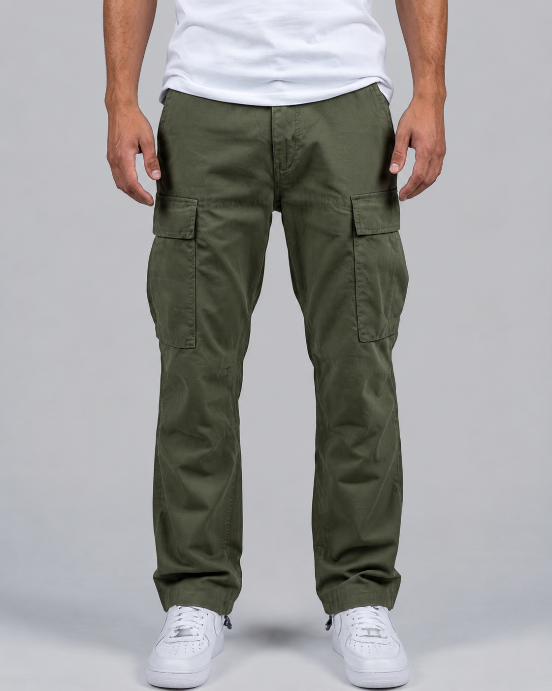 Men's Cargo Trousers with Multiple Pockets