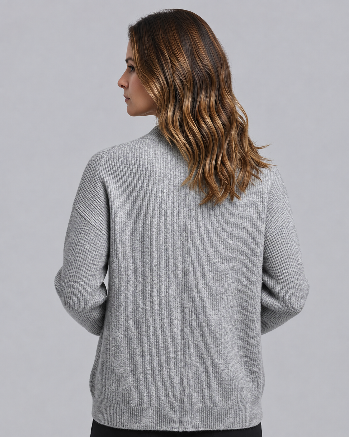 Women's Soft Cotton Knitted Cardigan with Double Pockets