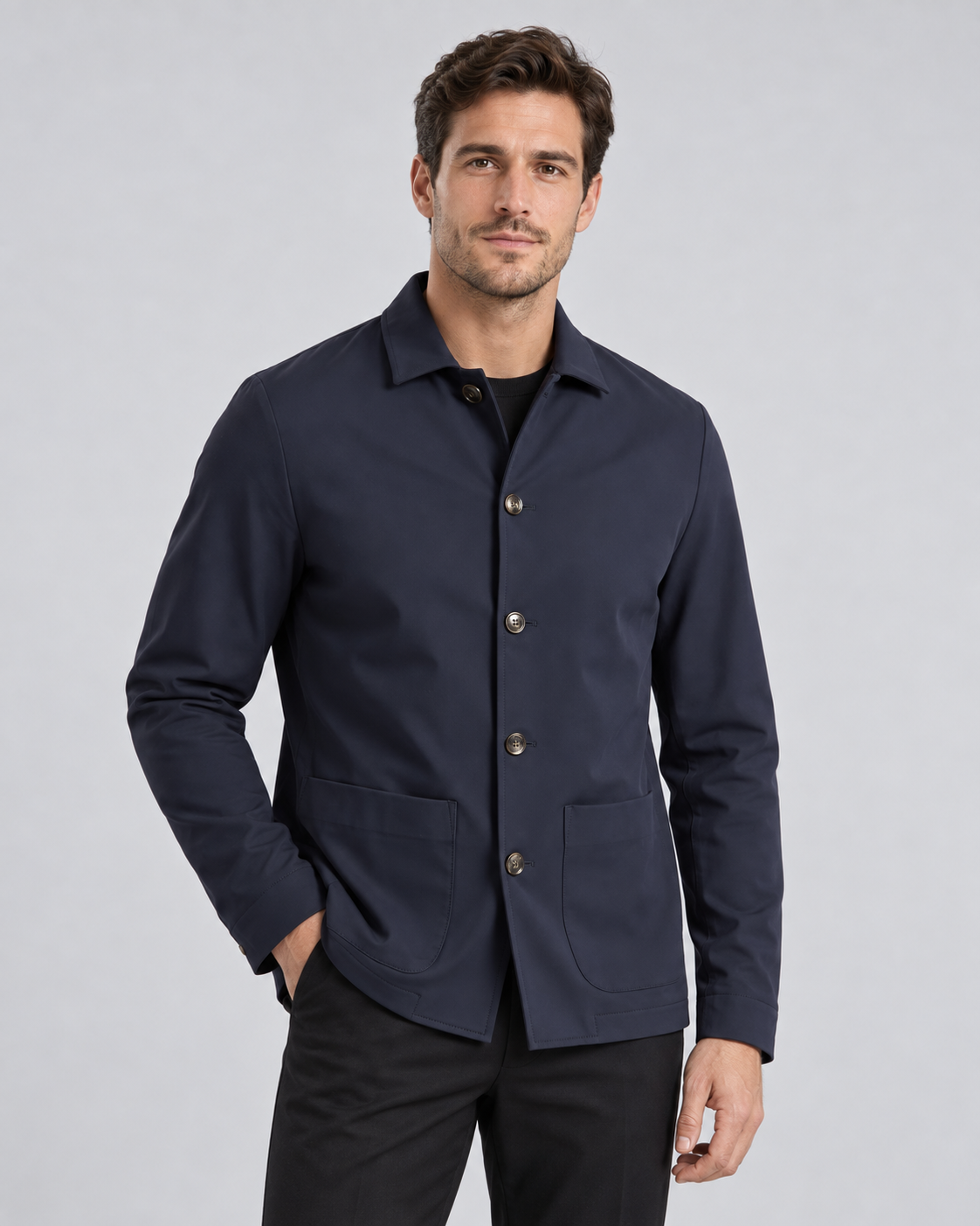 Men's Front Button-Up Blazer