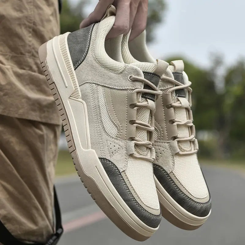Suede Mesh Trainers Standard Fit Men