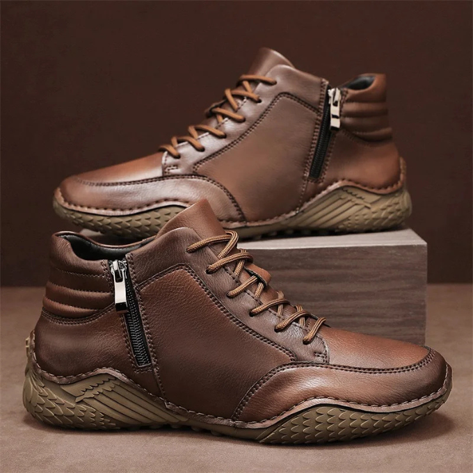Mens Leather Ankle Boots