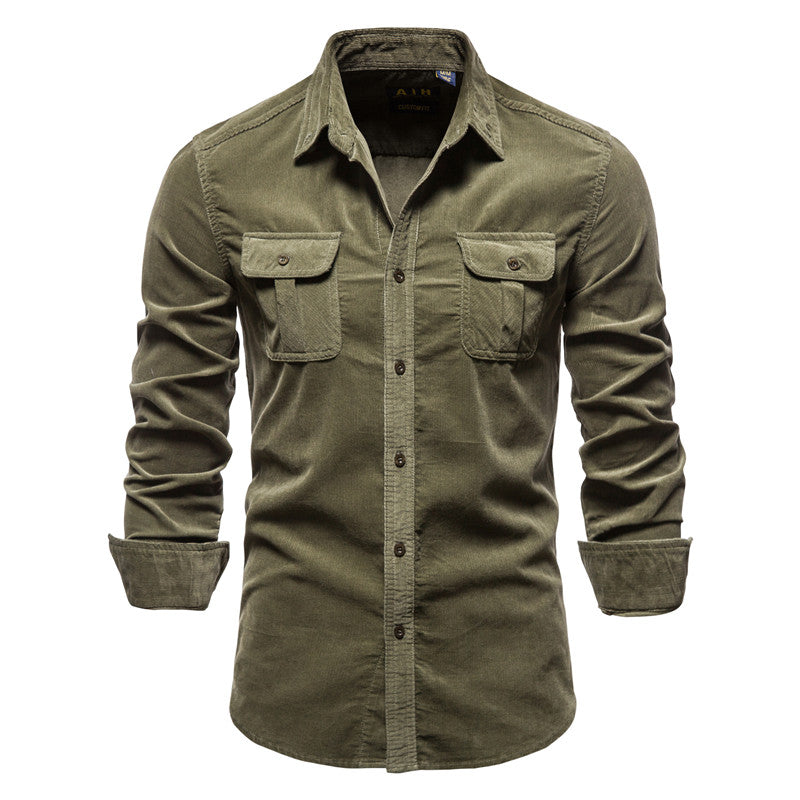 Men's Slim Fit Long Sleeve Shirt