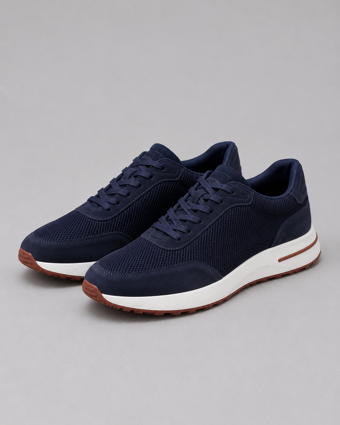 Men's Lightweight Suede Casual Trainers
