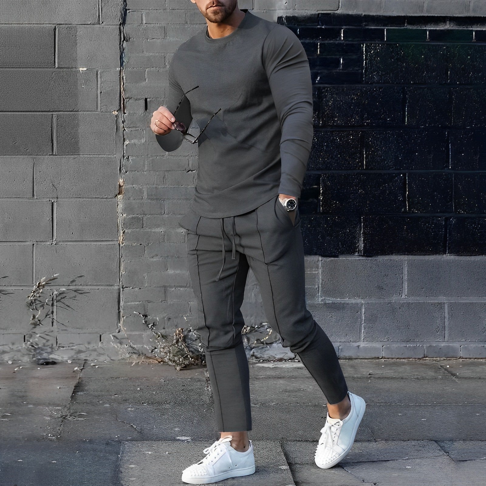 Cotton Jogger Set Regular Fit Men