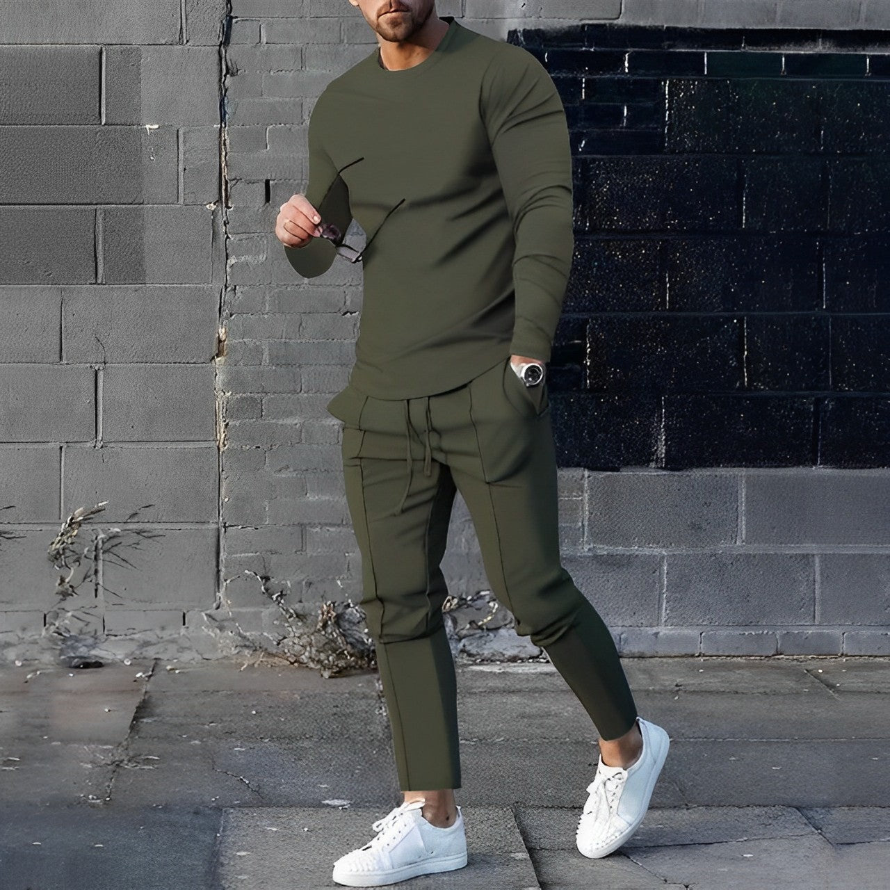 Cotton Jogger Set Regular Fit Men