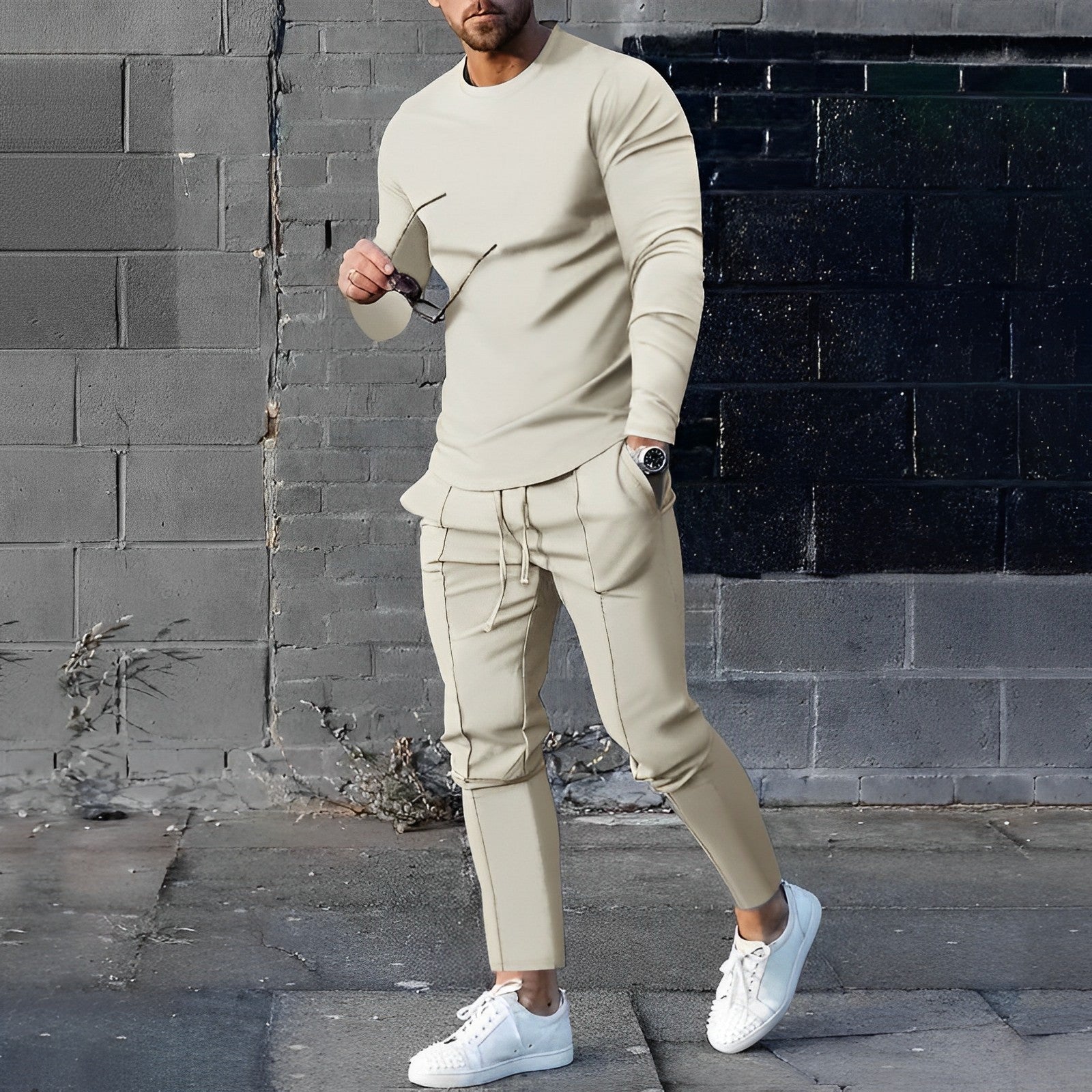 Cotton Jogger Set Regular Fit Men