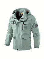 Men's Waterproof Winter Jacket with Adjustable Hood