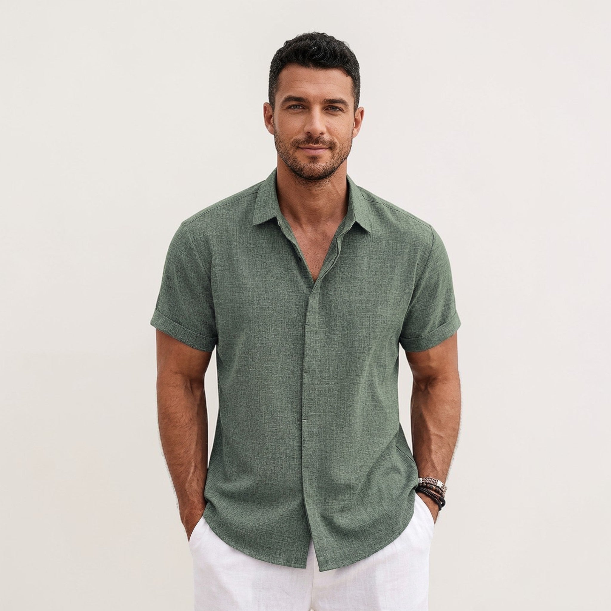 Men's Lightweight Short-Sleeve Relaxed-Fit Shirt
