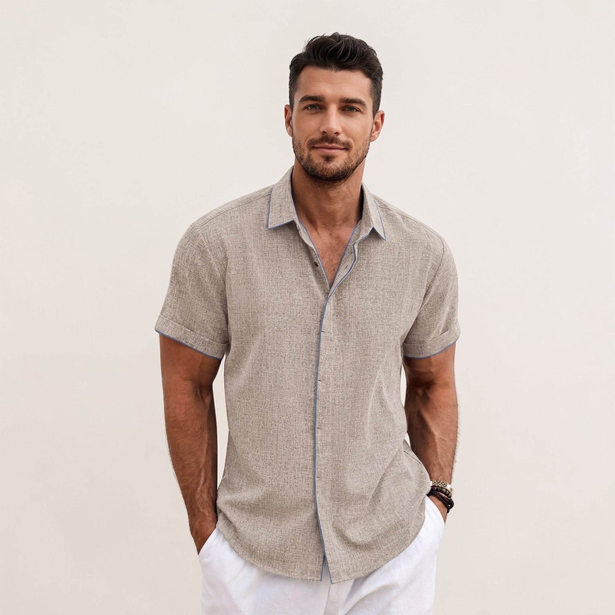 Men's Lightweight Short-Sleeve Relaxed-Fit Shirt