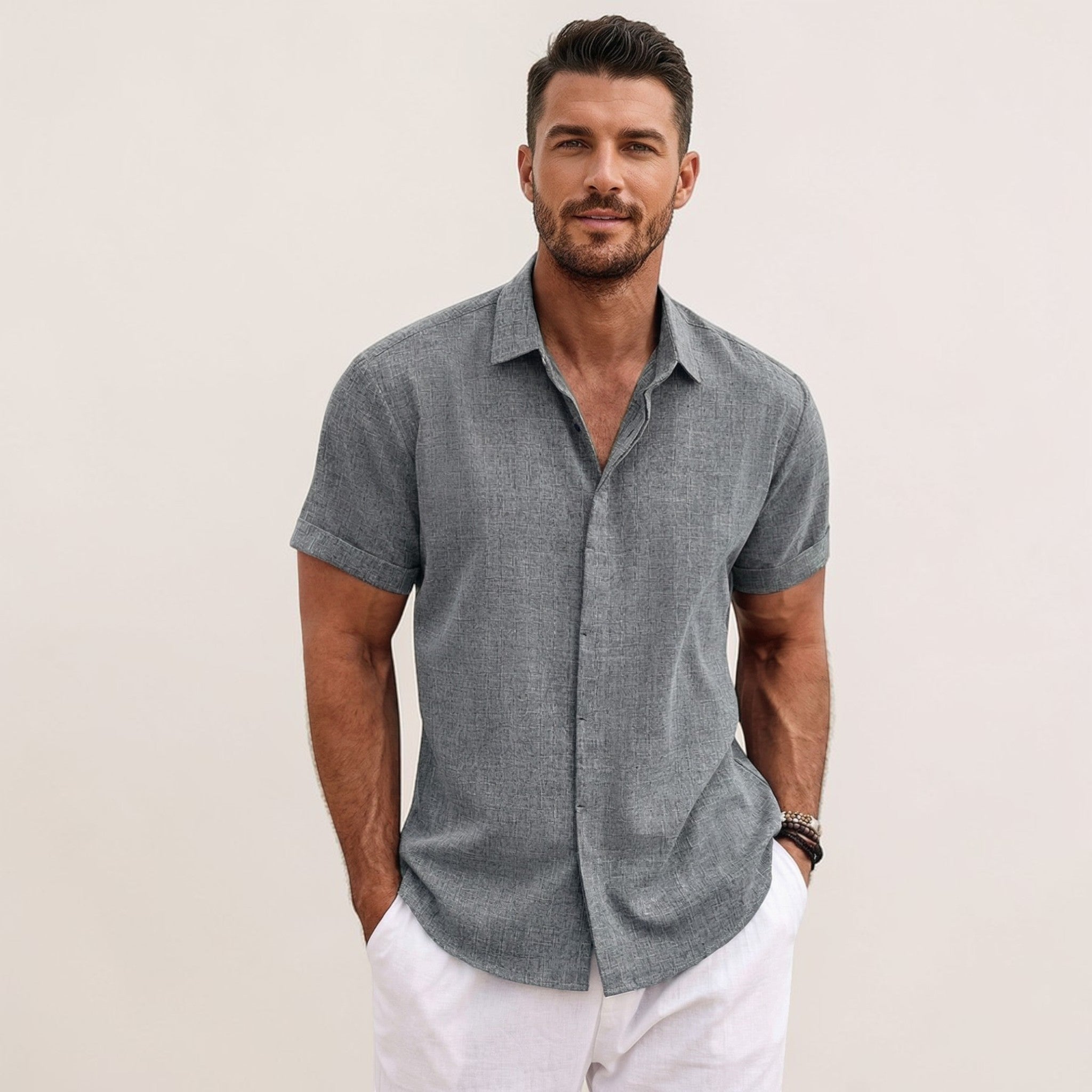 Men's Lightweight Short-Sleeve Relaxed-Fit Shirt