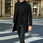 Men's Long Coat Single-Breasted Overcoat