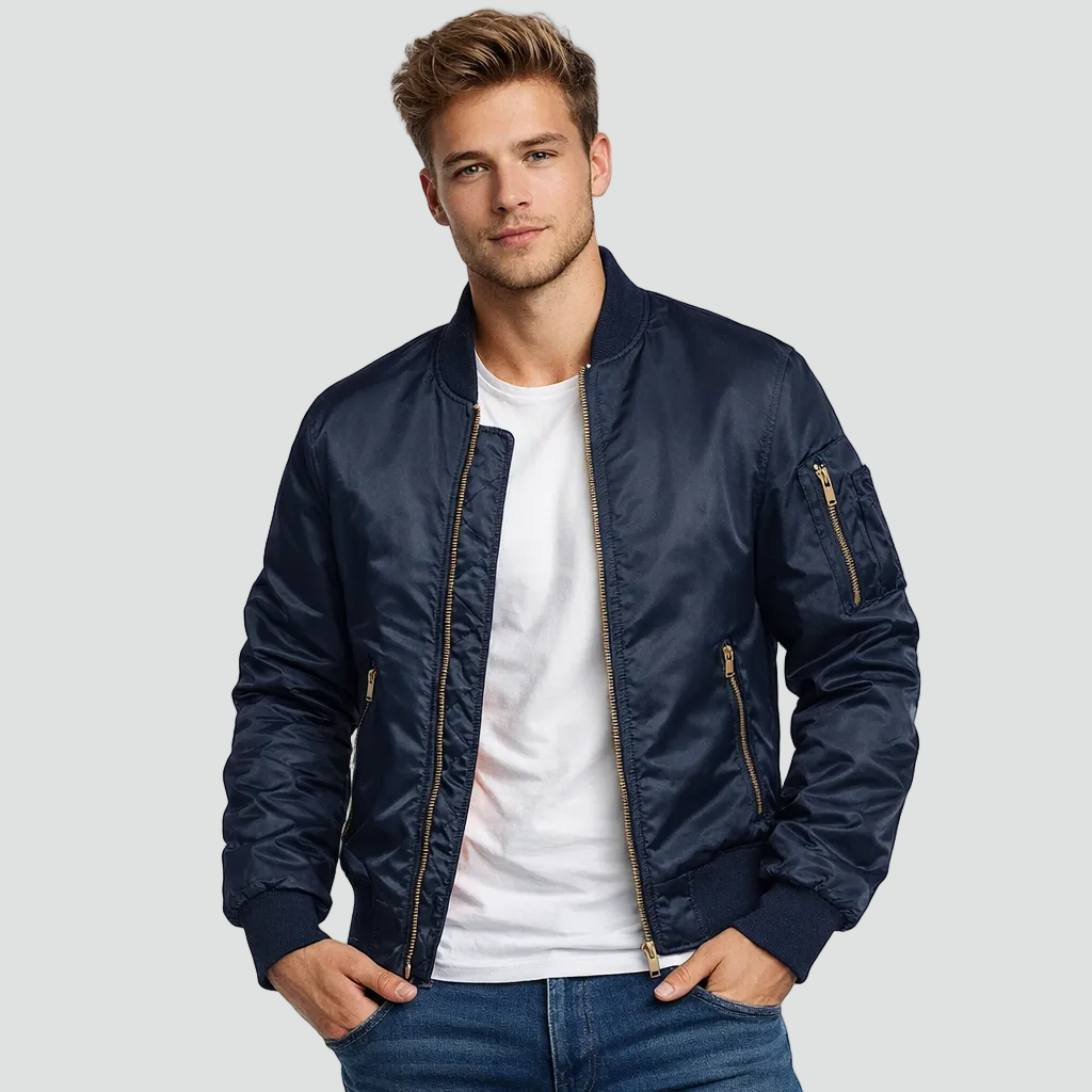 Men's Padded Bomber Jacket