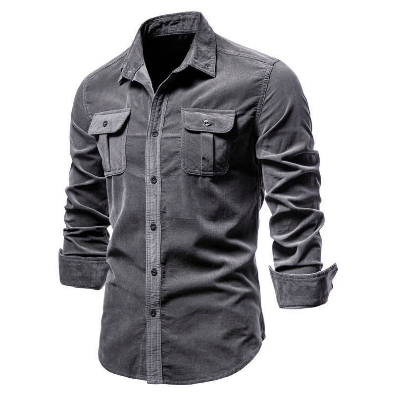 Men's Slim Fit Long Sleeve Shirt