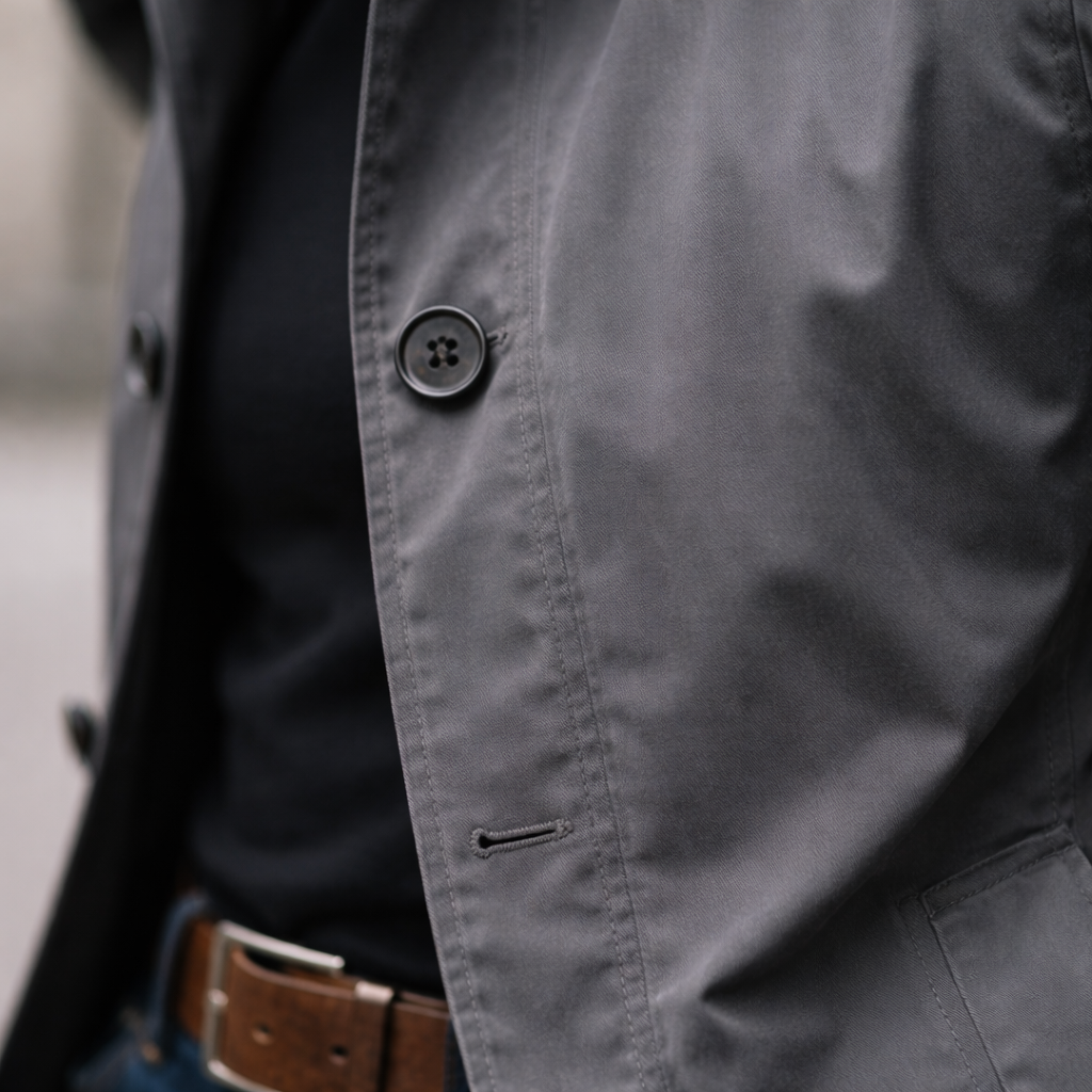 Weather-Resistant And Elegant Long Coat