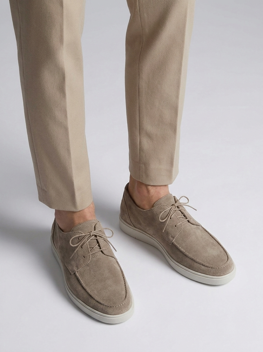 Calfskin Loafers with Lace Closure
