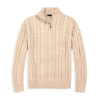 Men's Cable Knit Half-Zip Sweater