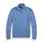 Men's Cable Knit Half-Zip Sweater