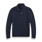 Men's Cable Knit Half-Zip Sweater
