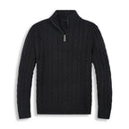 Men's Cable Knit Half-Zip Sweater