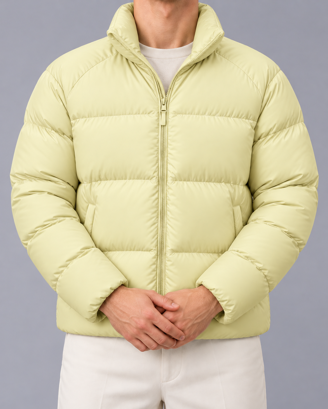 Men's Lightweight Puffer Jacket | Short Insulated Winter Coat