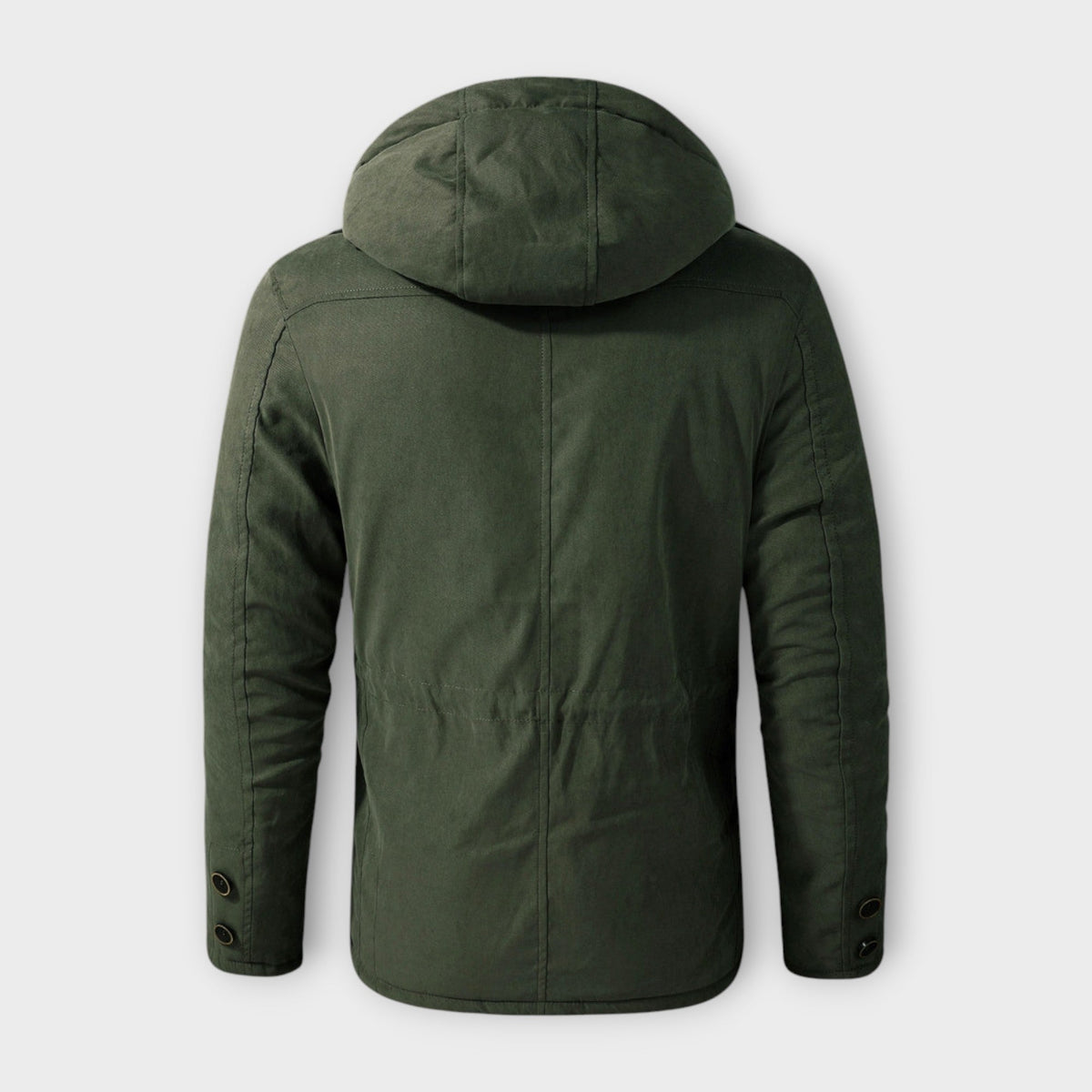 Men's Military Style Hooded Parka Jacket