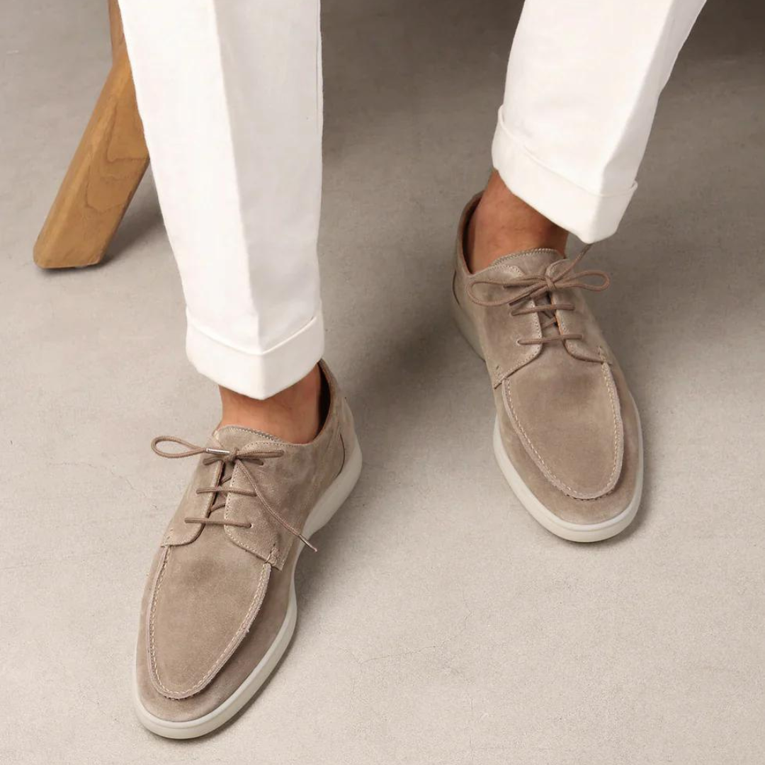 Men's Leather Lace-up Loafers