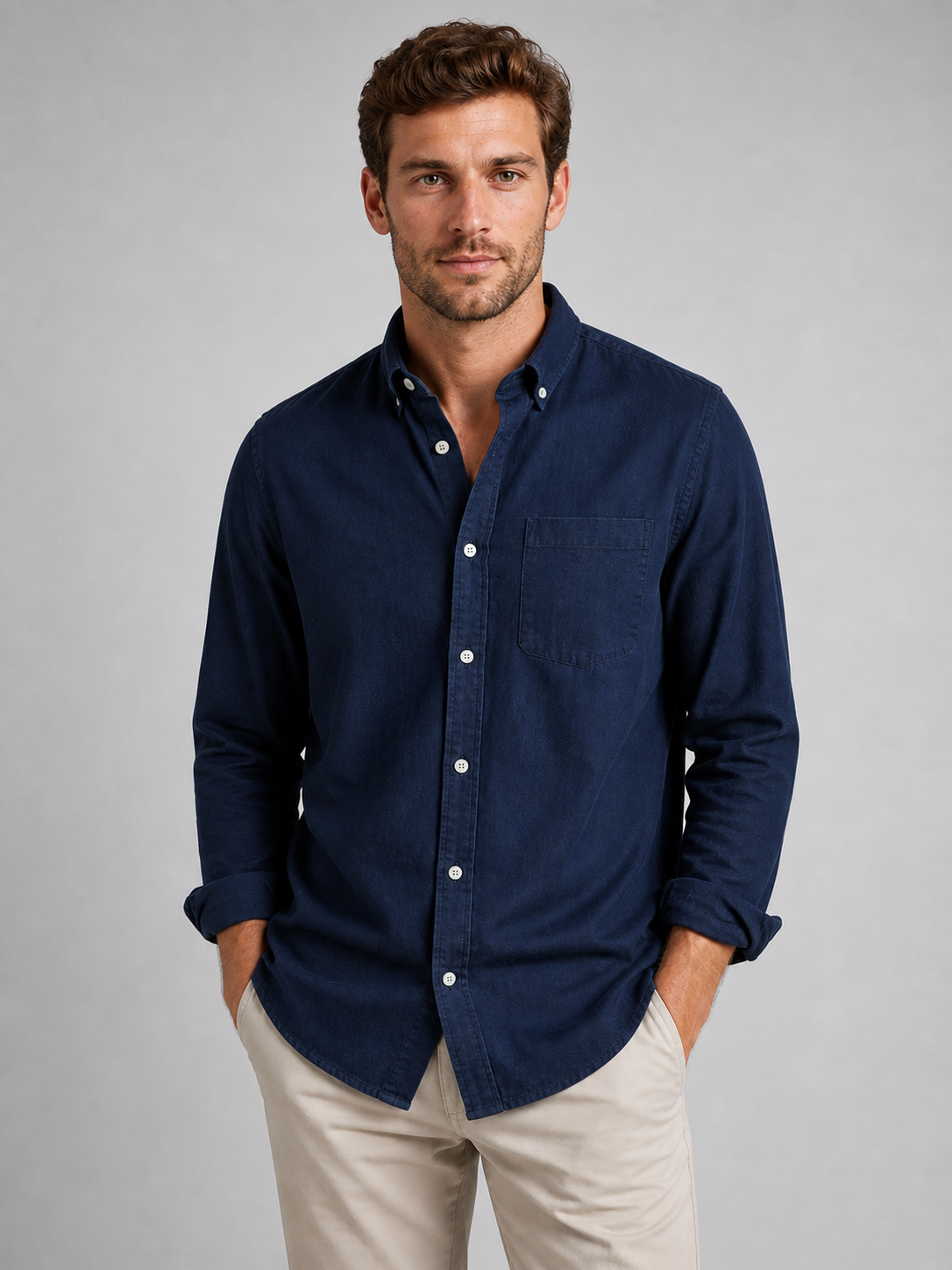 Men’s Casual Button-Down Shirt