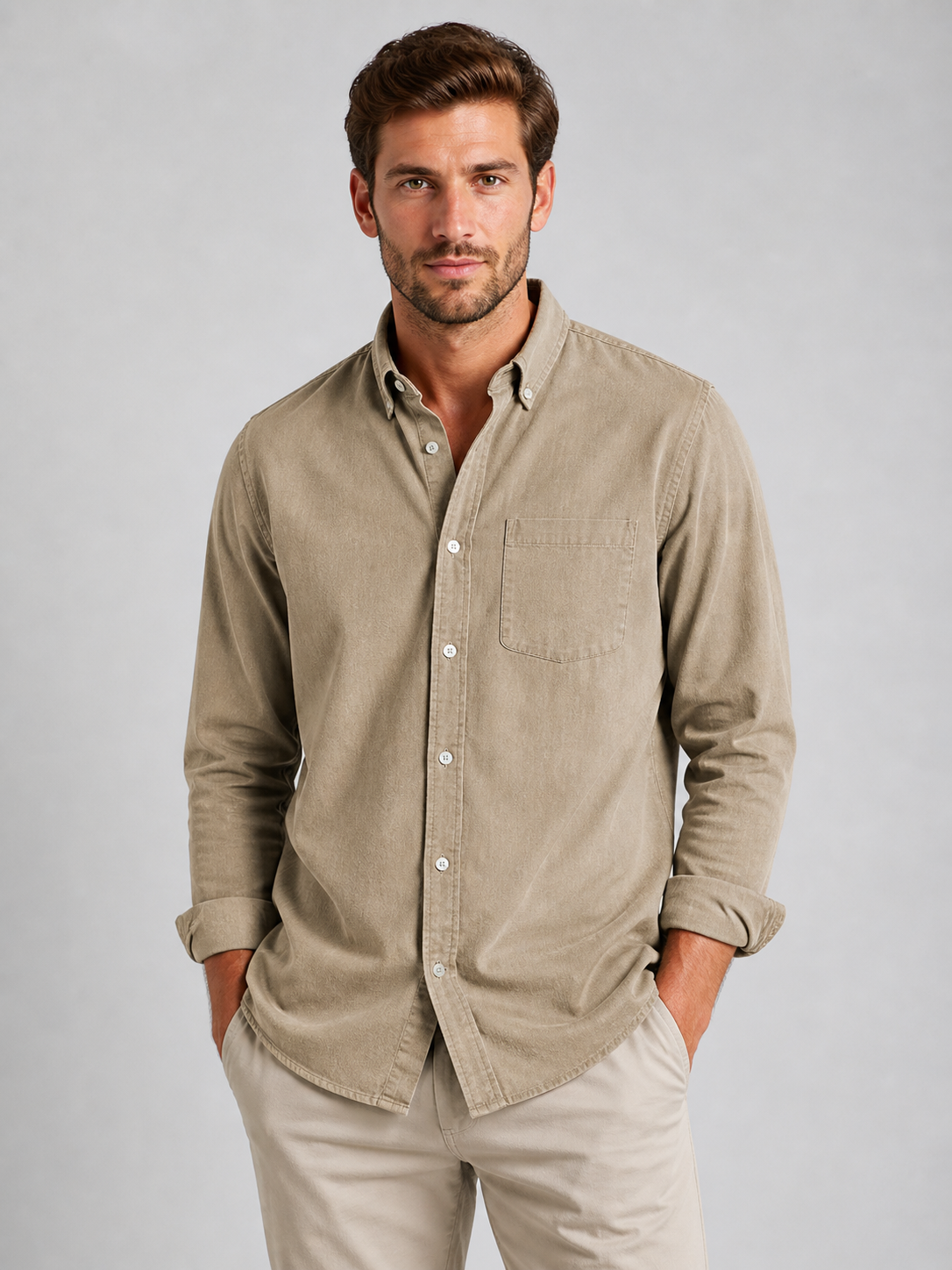 Men’s Casual Button-Down Shirt