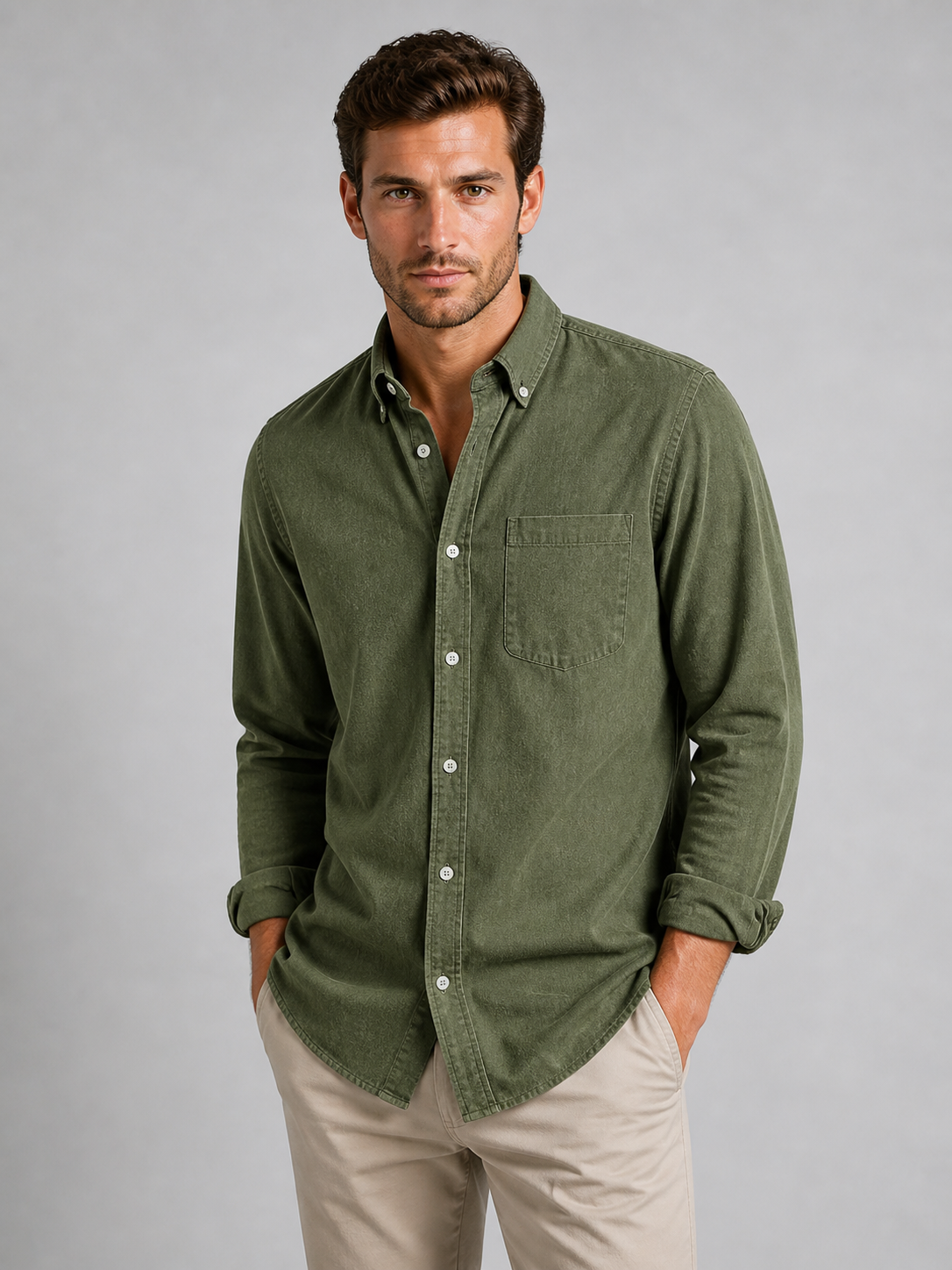 Men’s Casual Button-Down Shirt