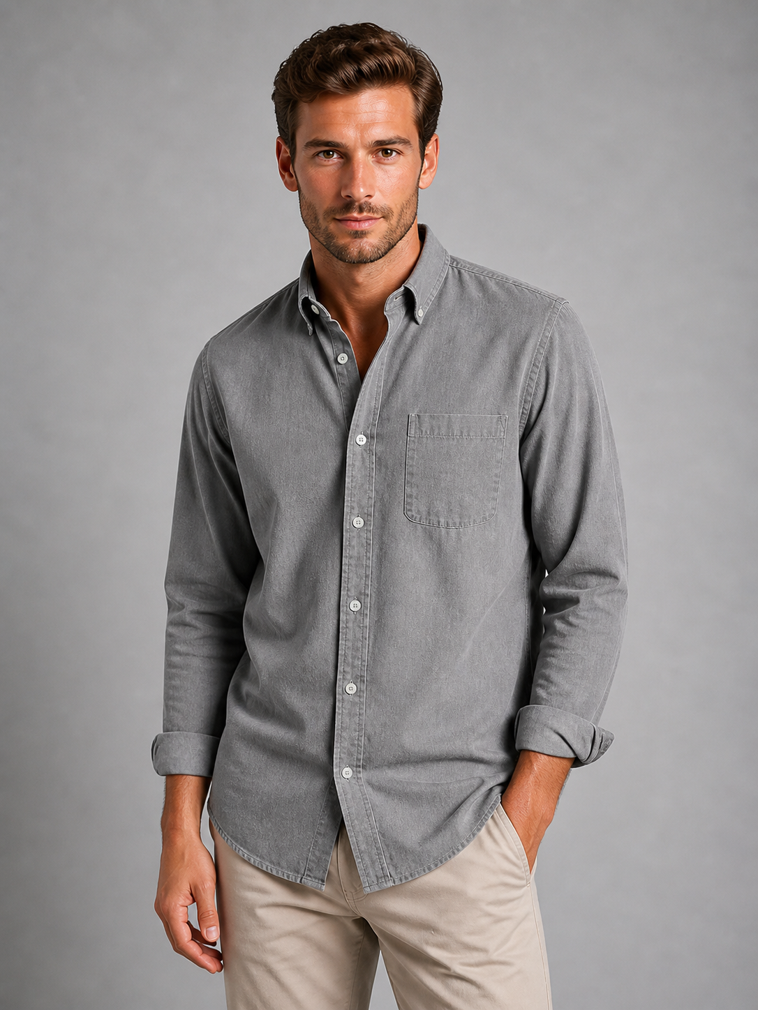 Men’s Casual Button-Down Shirt