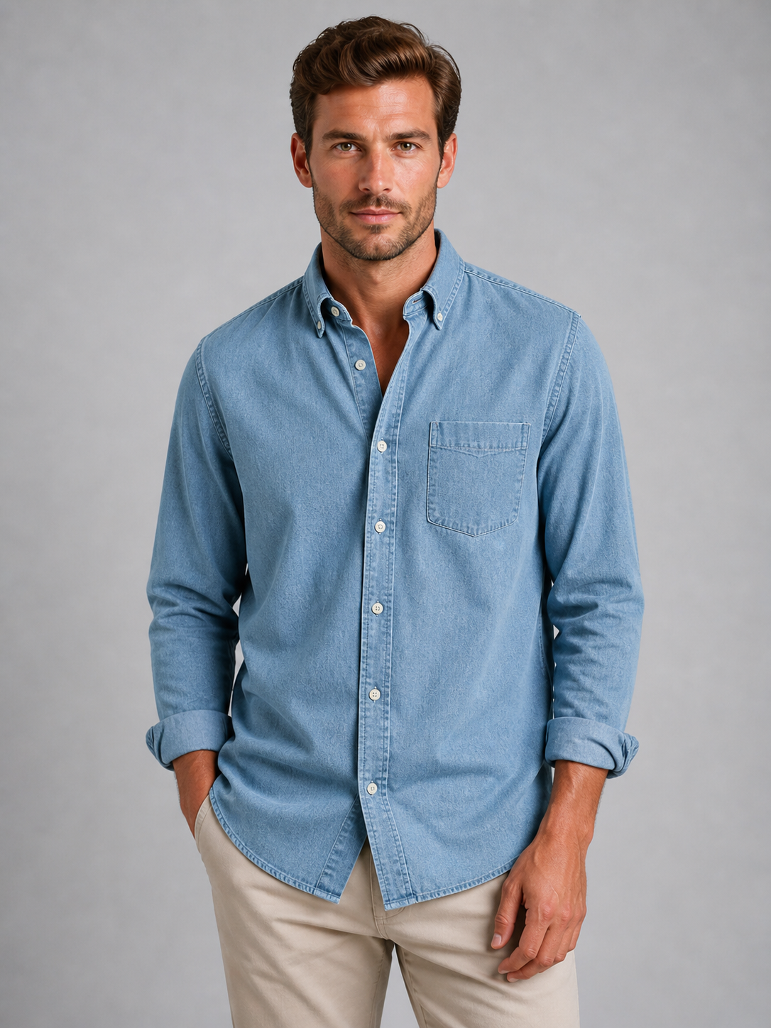 Men’s Casual Button-Down Shirt