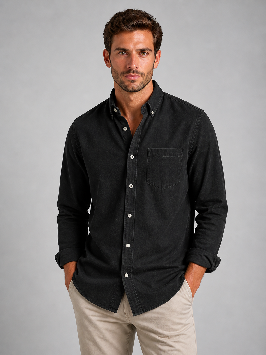 Men’s Casual Button-Down Shirt