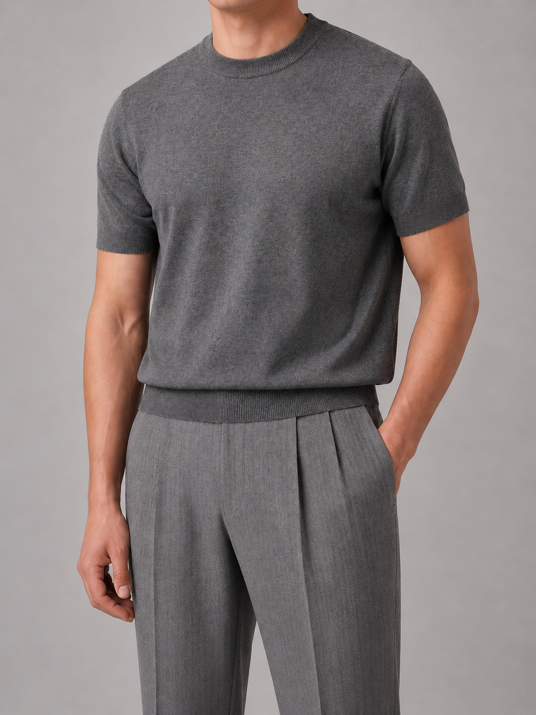 Men’s Short Sleeve Knit T-Shirt