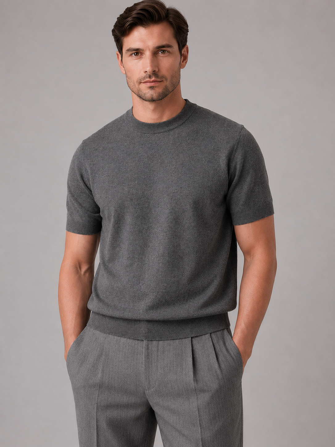 Men’s Short Sleeve Knit T-Shirt