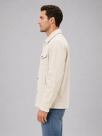 Men's Corduroy Button-Up Overshirt Jacket