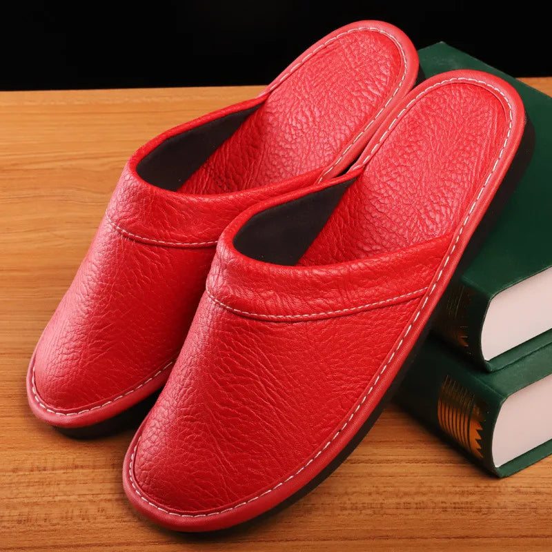 Men's Leather Slippers