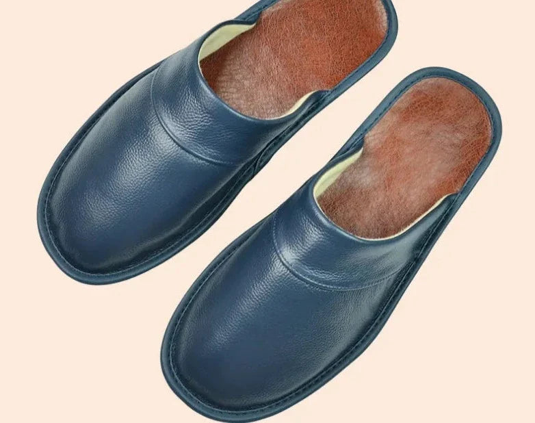 Men's Leather Slippers