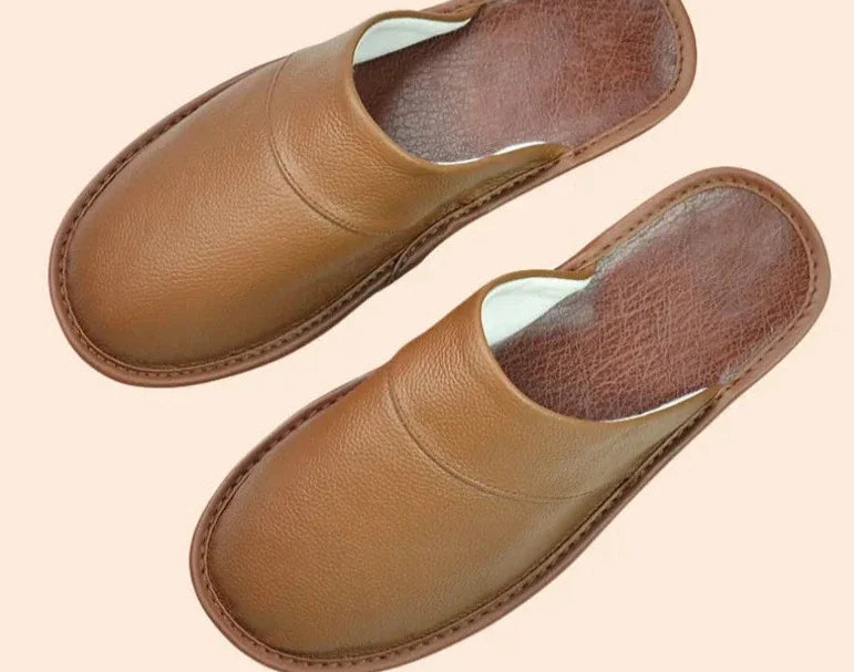 Men's Leather Slippers