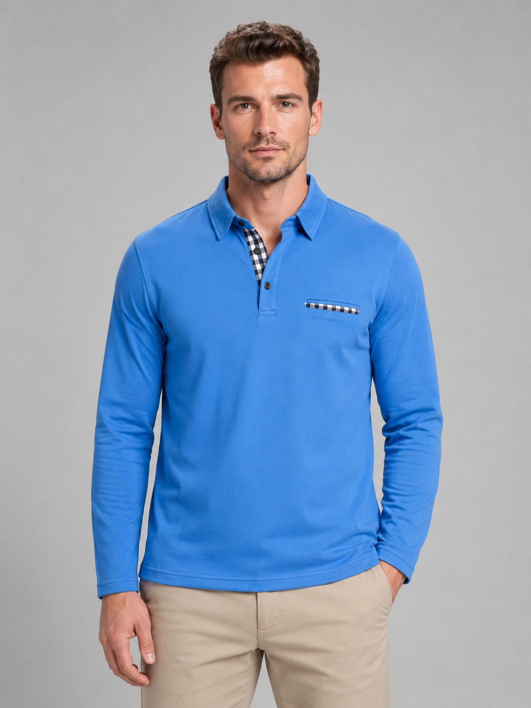 Men’s Long Sleeve Polo Shirt
