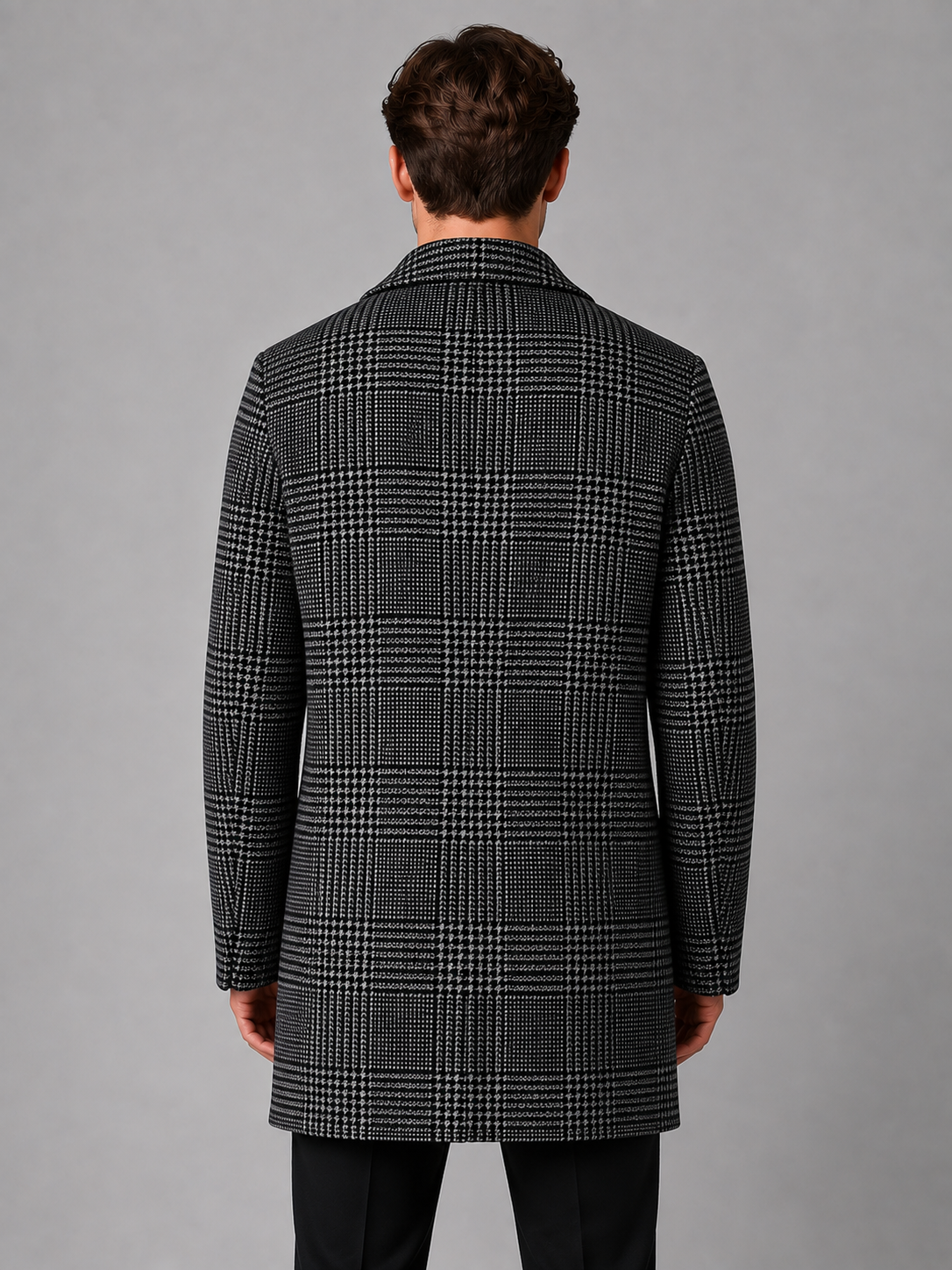 Men's Longline Single-Breasted Coat