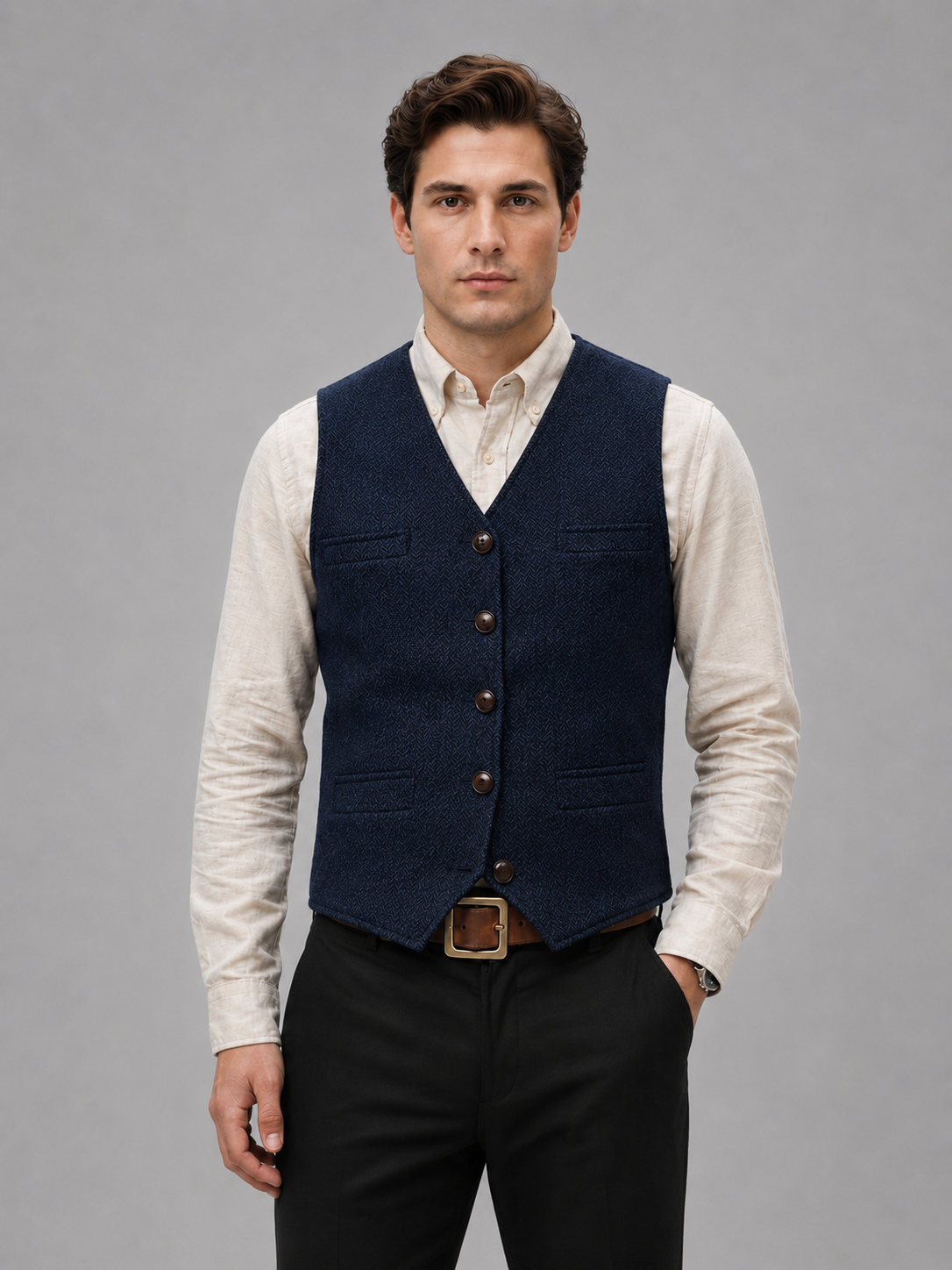Men’s Tweed Waistcoat